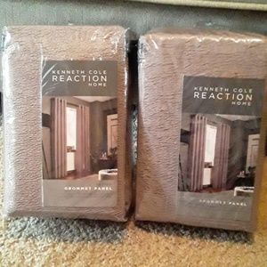 Two 95in curtain panels in amethyst.